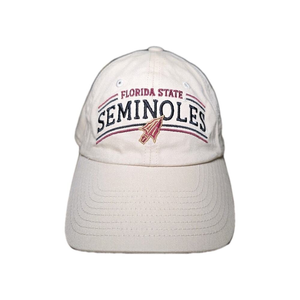 Florida State Hat Cap Men Beige Strapback Captivating Headgear FSU Seminoles